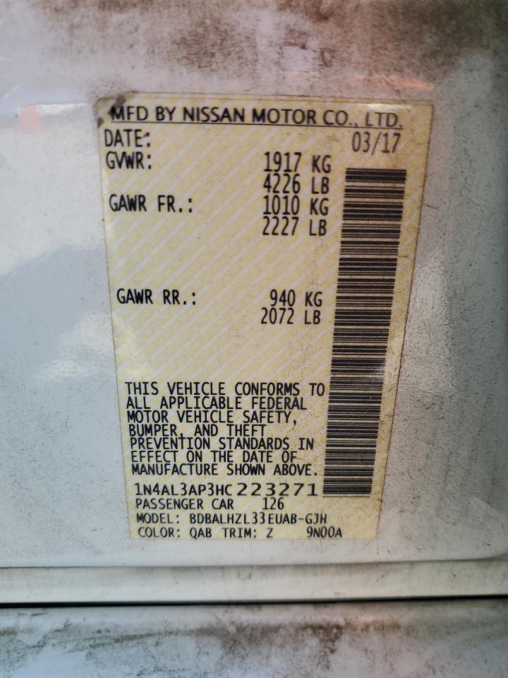 2017 NISSAN ALTIMA