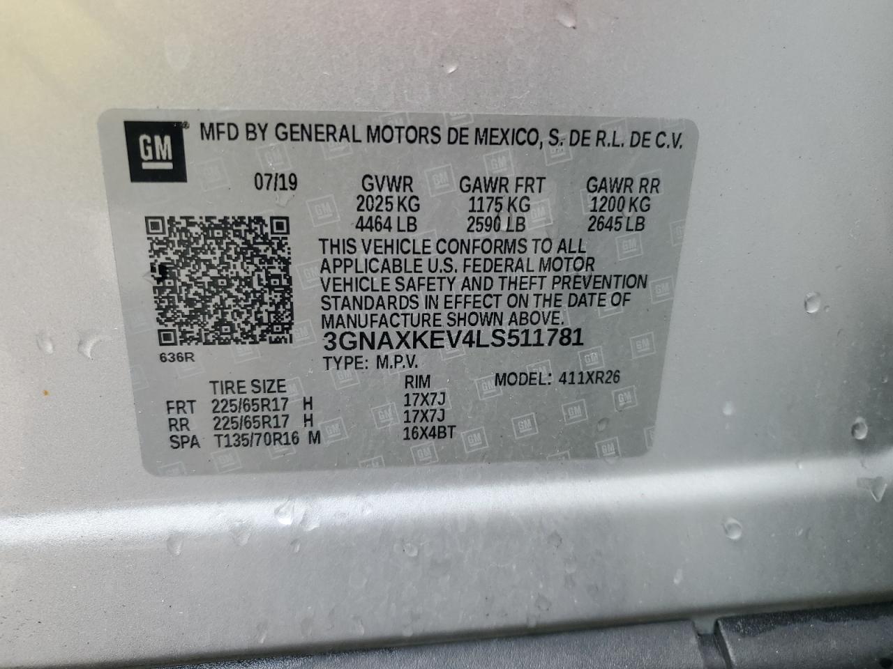 2020 CHEVROLET EQUINOX