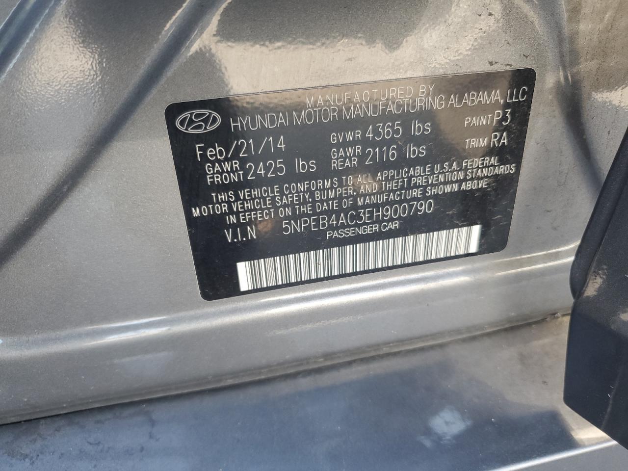 2014 HYUNDAI SONATA