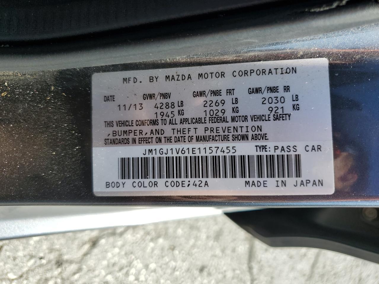 2014 MAZDA 6