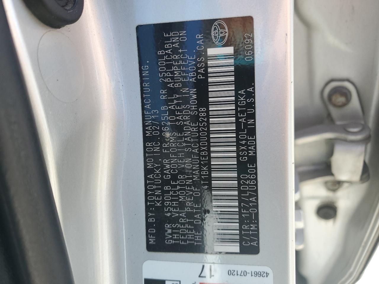 2013 TOYOTA Avalon