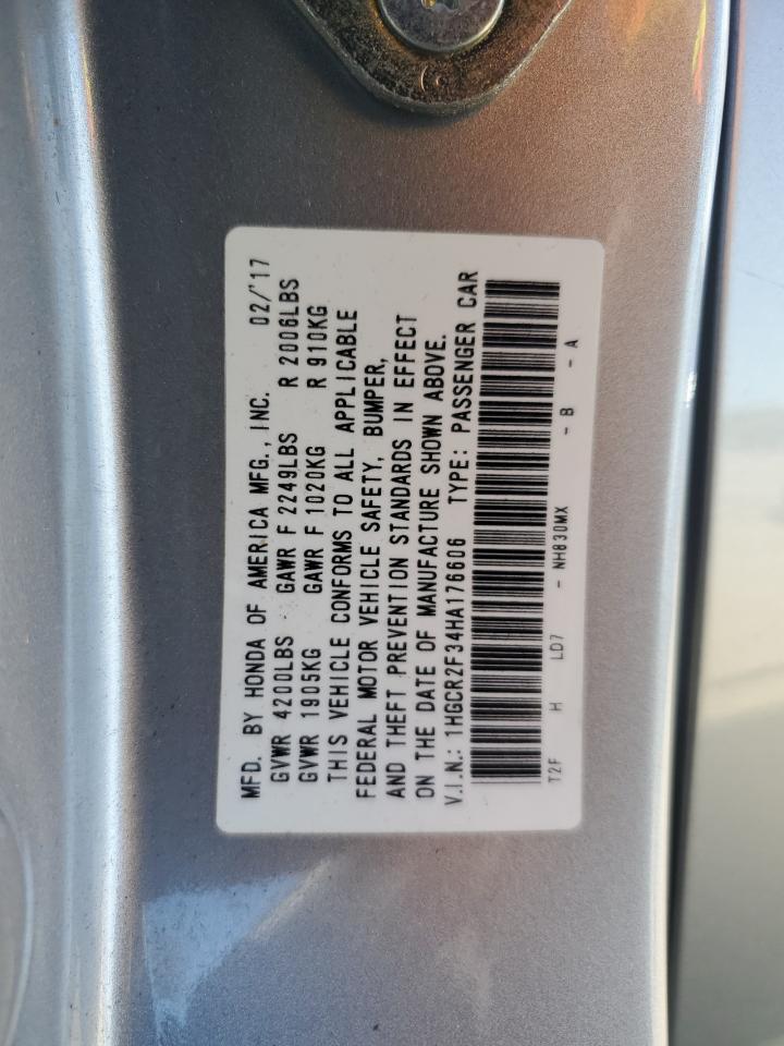 2017 HONDA ACCORD
