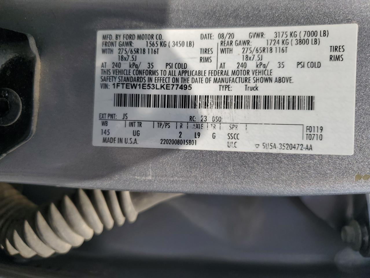 2020 FORD F-150