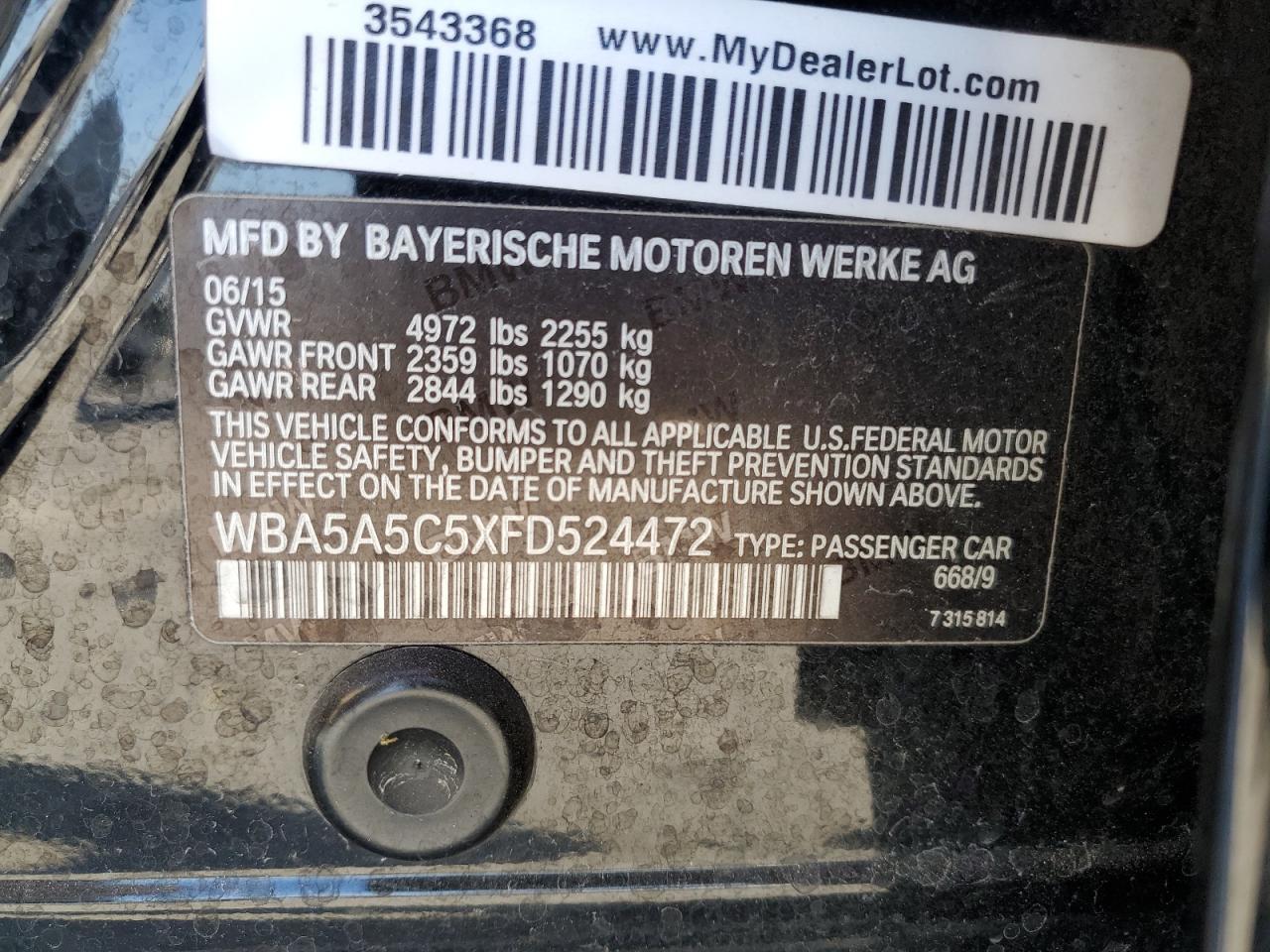 2015 BMW 5 series