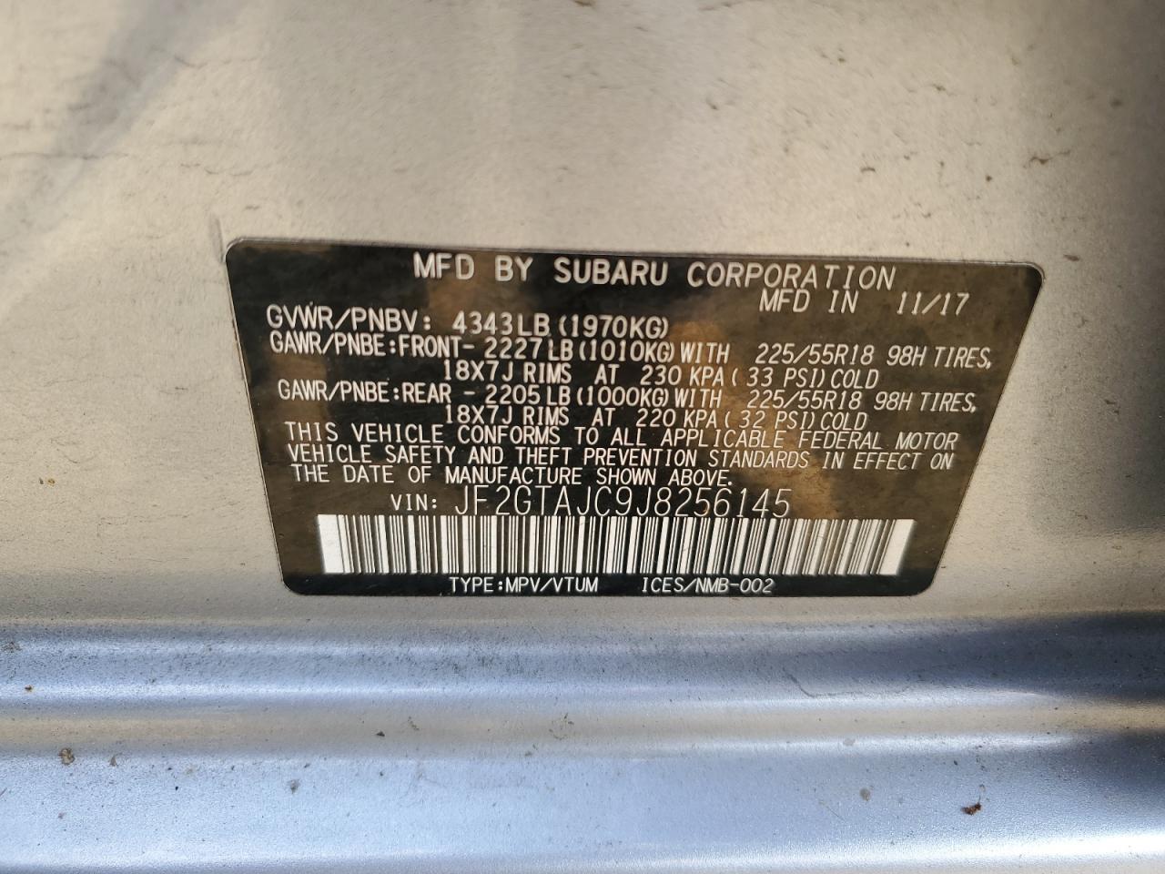 2018 SUBARU Crosstrek