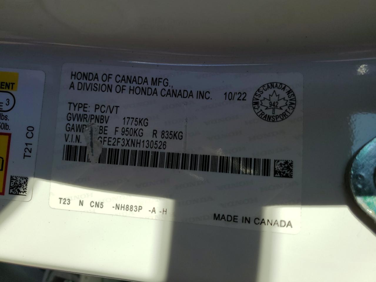 2022 HONDA CIVIC