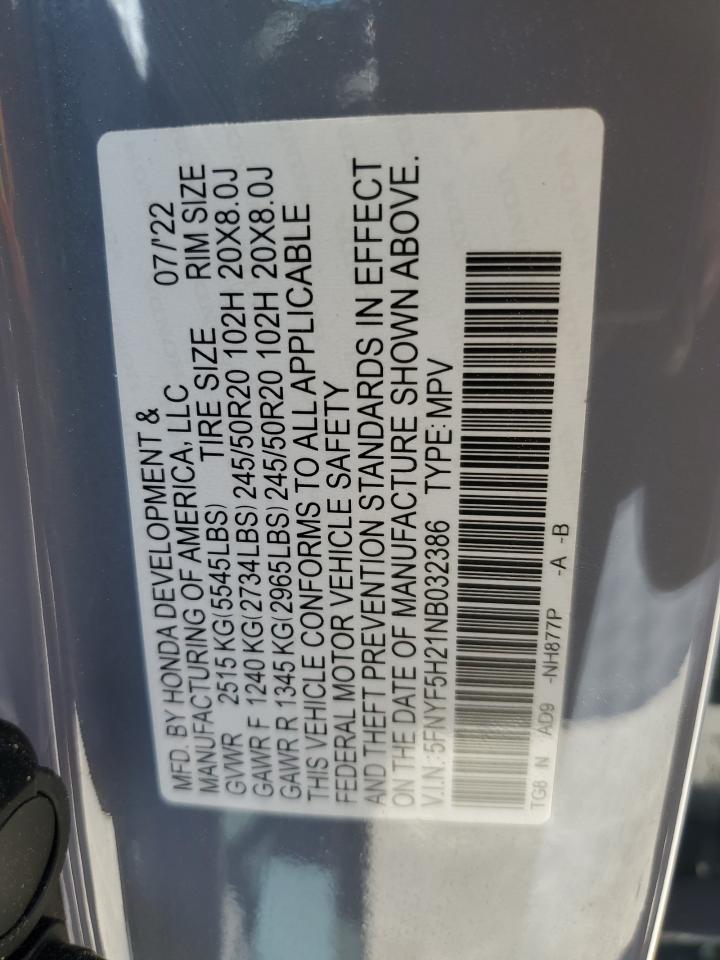 2022 HONDA PILOT