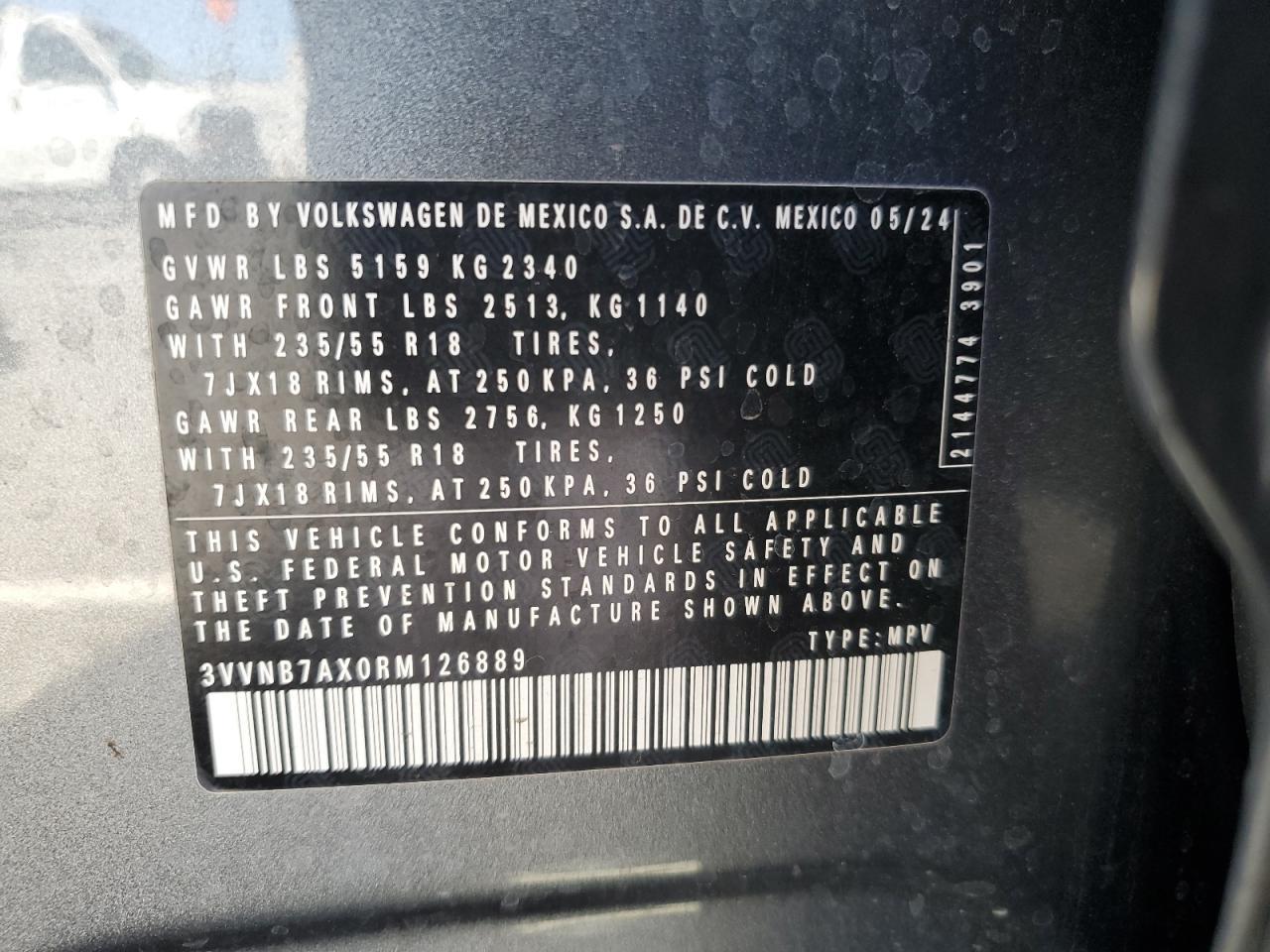 2024 VOLKSWAGEN TIGUAN