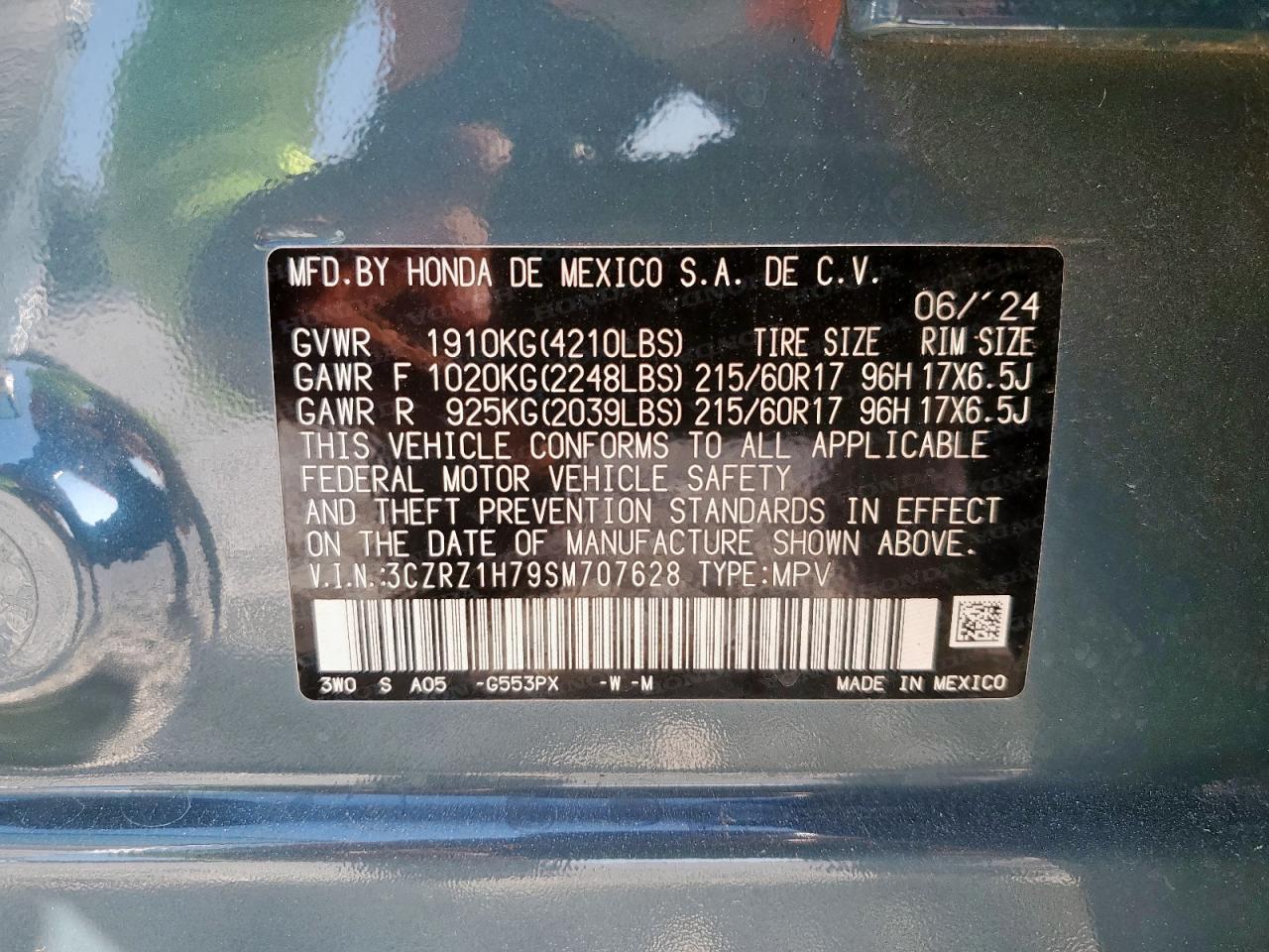 2025 HONDA HR-V