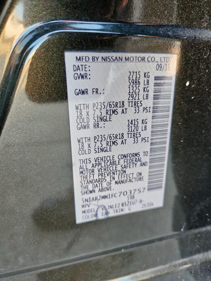 2015 NISSAN PATHFINDER