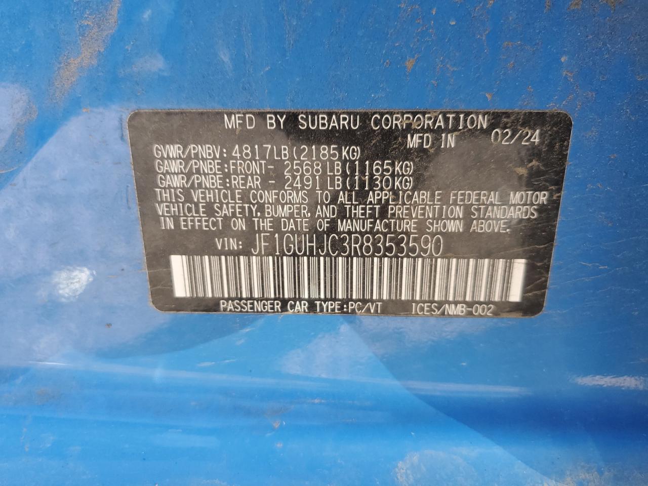 2024 SUBARU IMPREZA