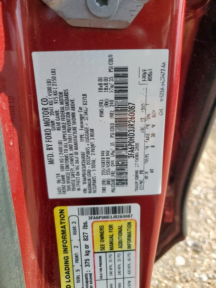 2018 FORD FUSION