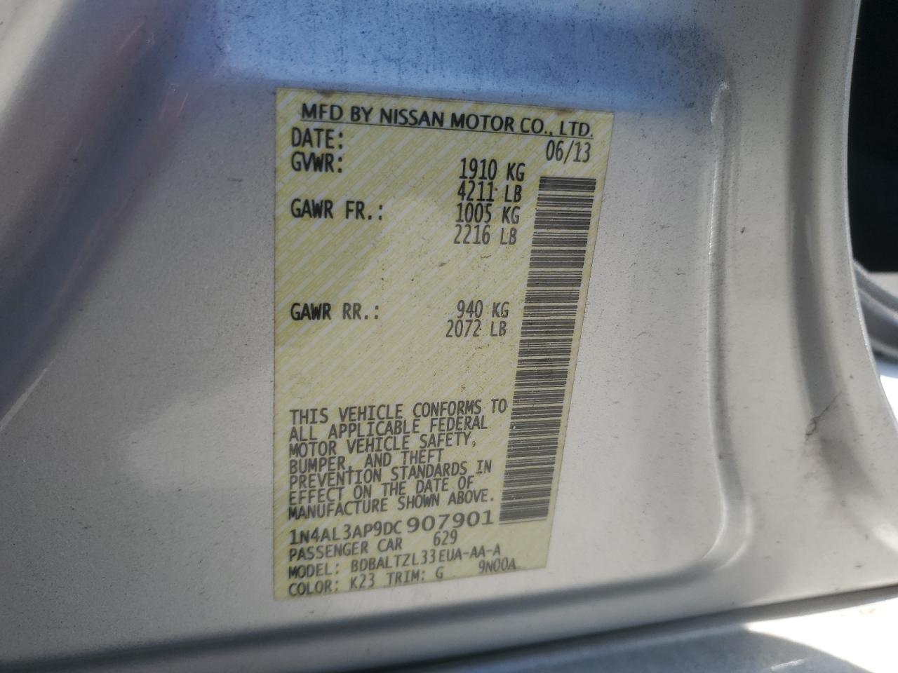 2013 NISSAN ALTIMA