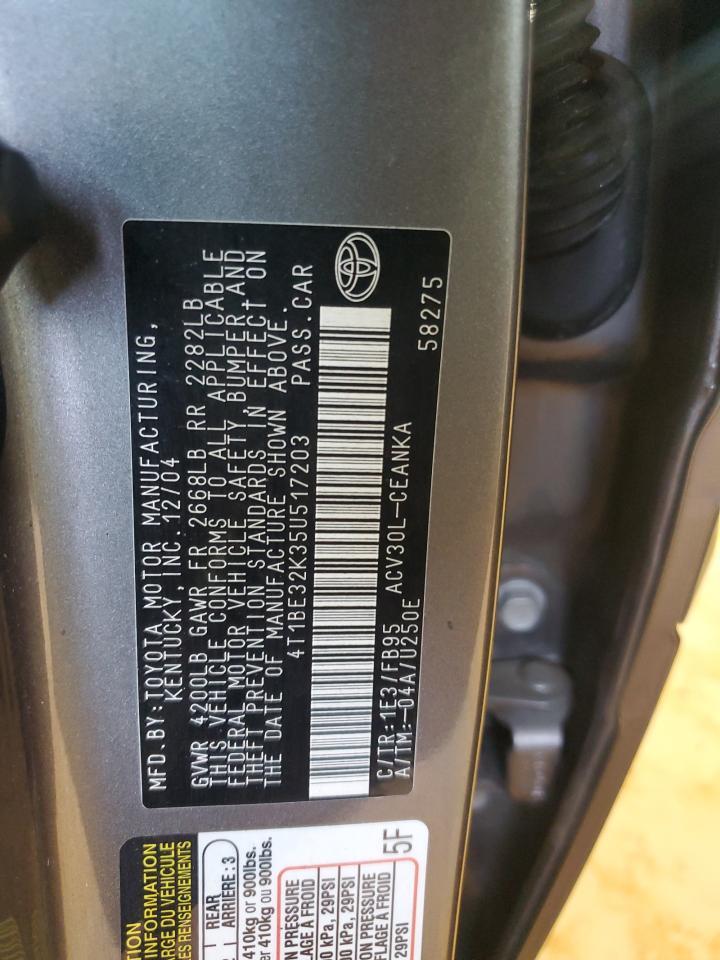 2005 TOYOTA CAMRY