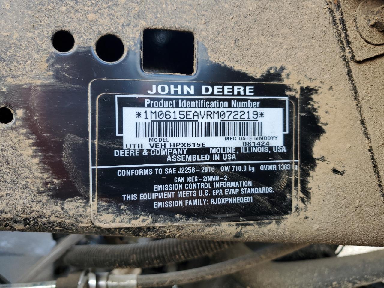 2024 JOHN DEERE Hpx615e
