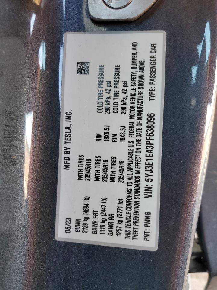 2023 TESLA MODEL 3