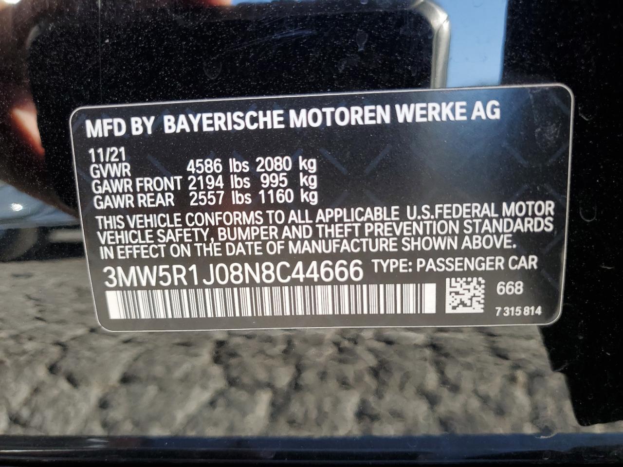 2022 BMW 3 SERIES