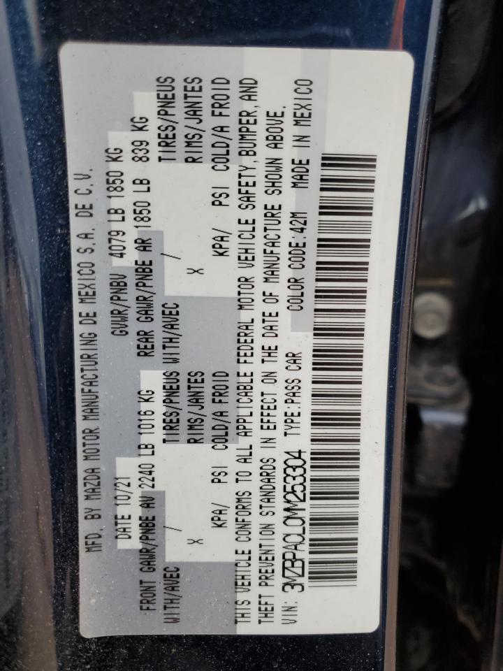 2021 MAZDA 3