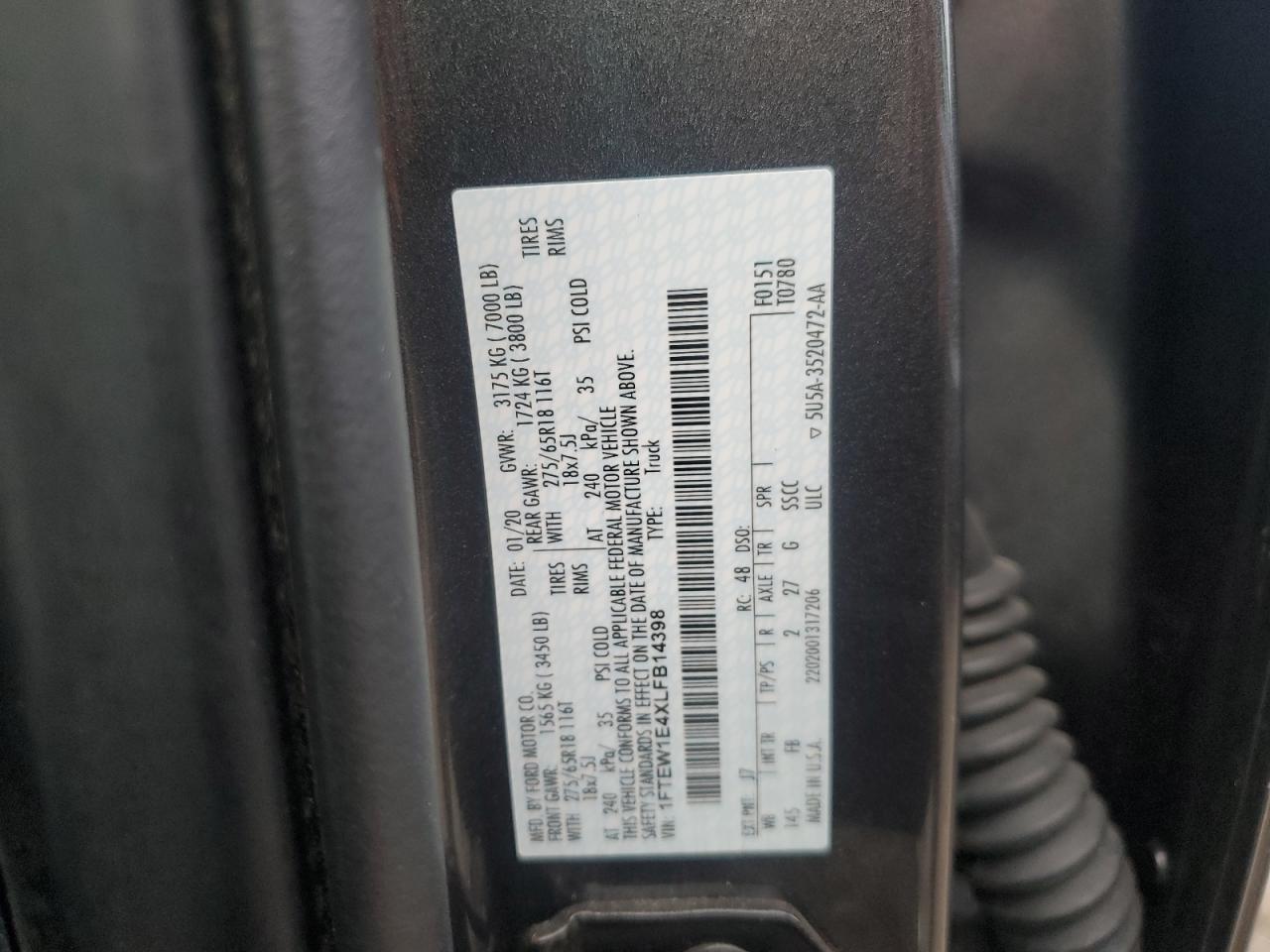 2020 FORD F-150