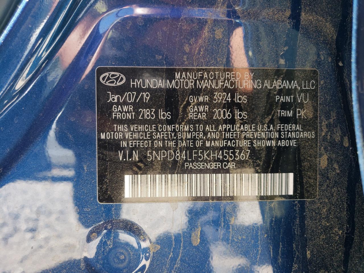 2019 HYUNDAI ELANTRA