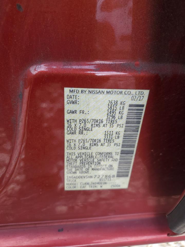 2017 NISSAN Frontier