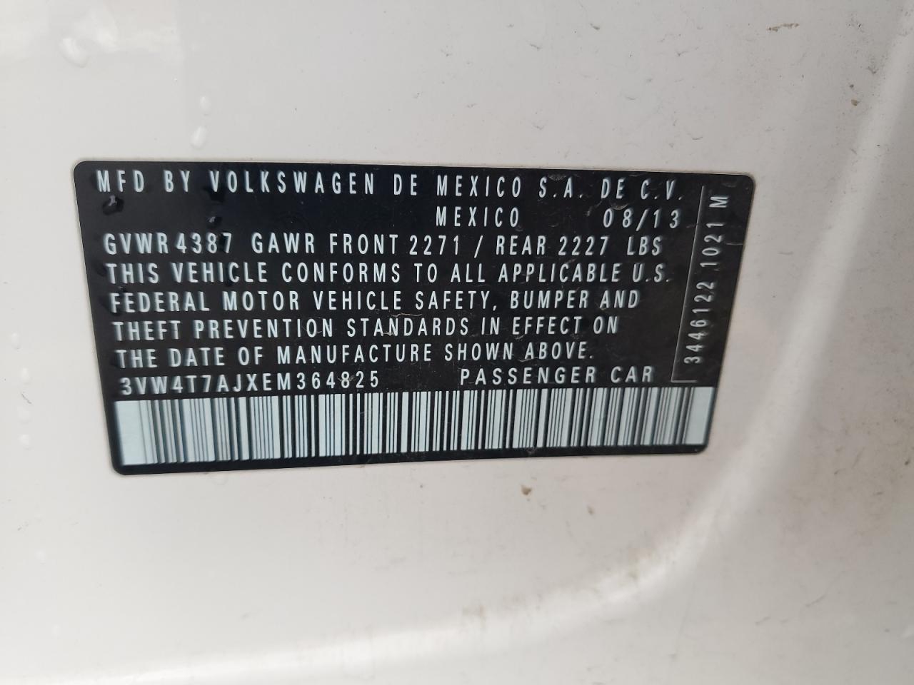 2014 VOLKSWAGEN JETTA