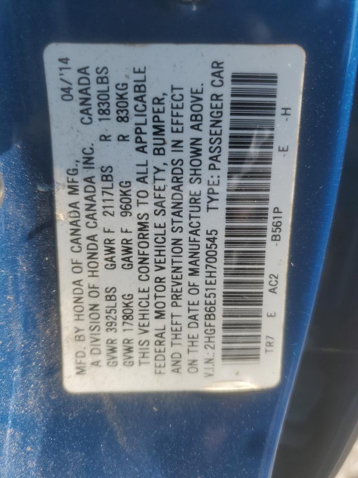 2014 HONDA CIVIC