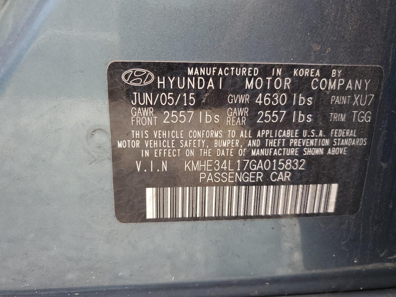 2016 HYUNDAI SONATA