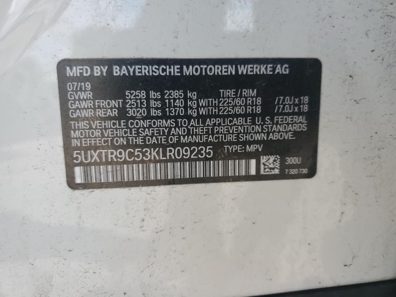 2019 BMW X3