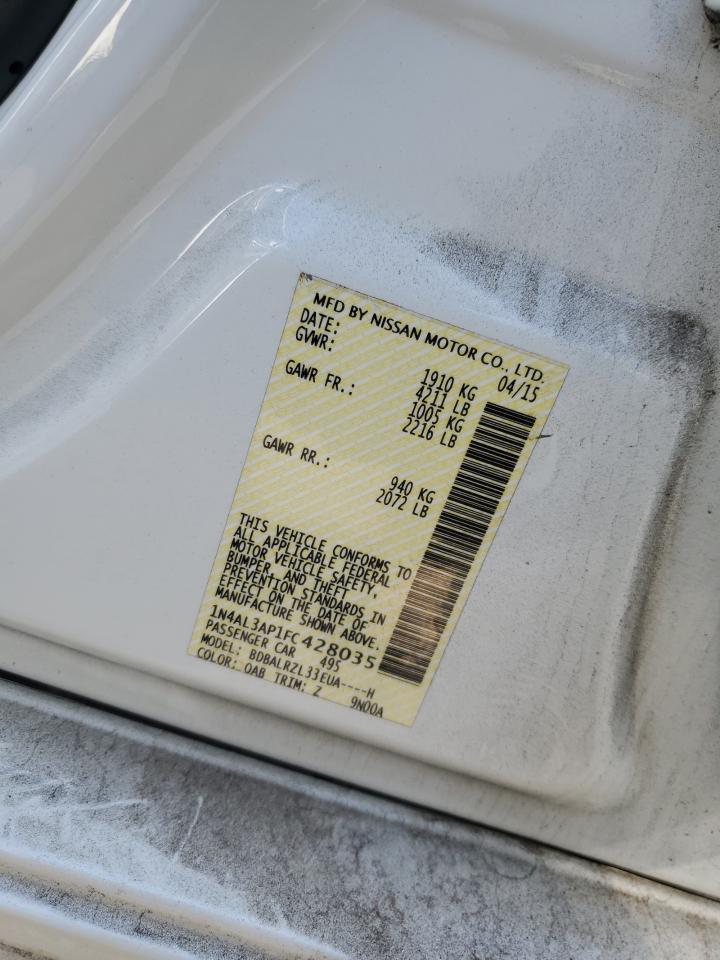 2015 NISSAN ALTIMA