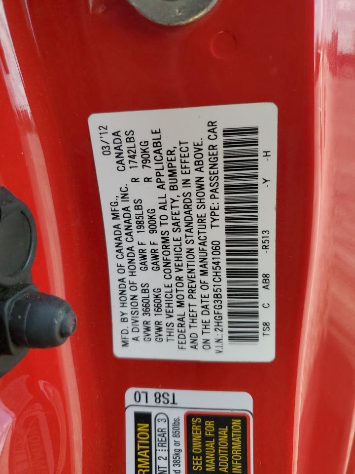 2012 HONDA CIVIC