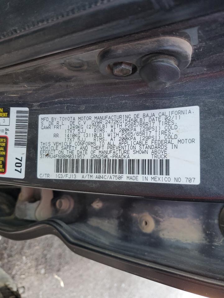 2011 TOYOTA TACOMA
