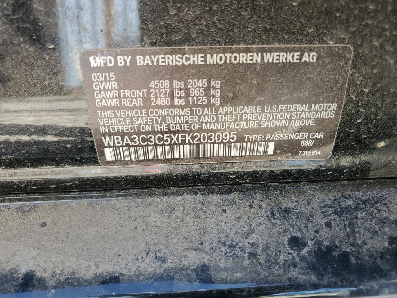 2015 BMW 3 SERIES