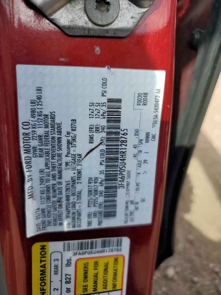 2017 FORD FUSION