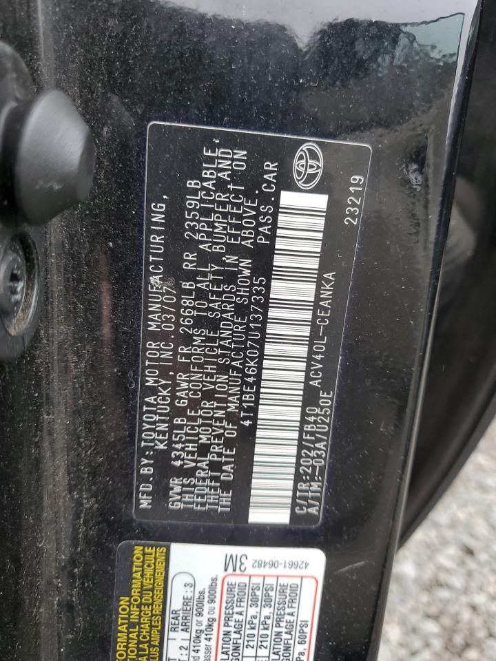 2007 TOYOTA CAMRY
