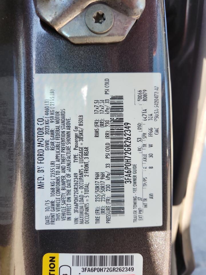 2016 FORD FUSION