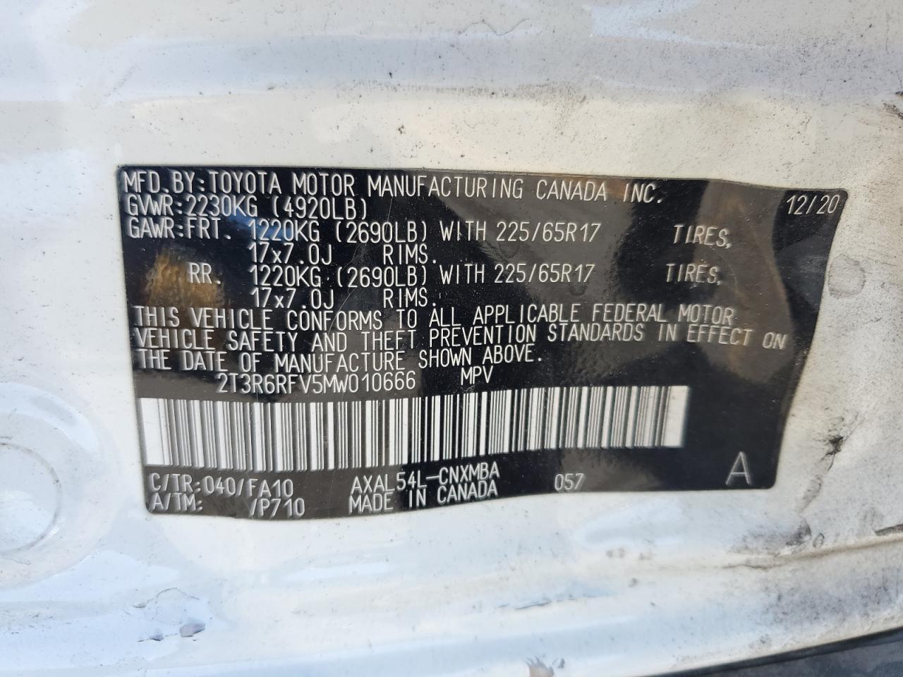 2021 TOYOTA RAV4