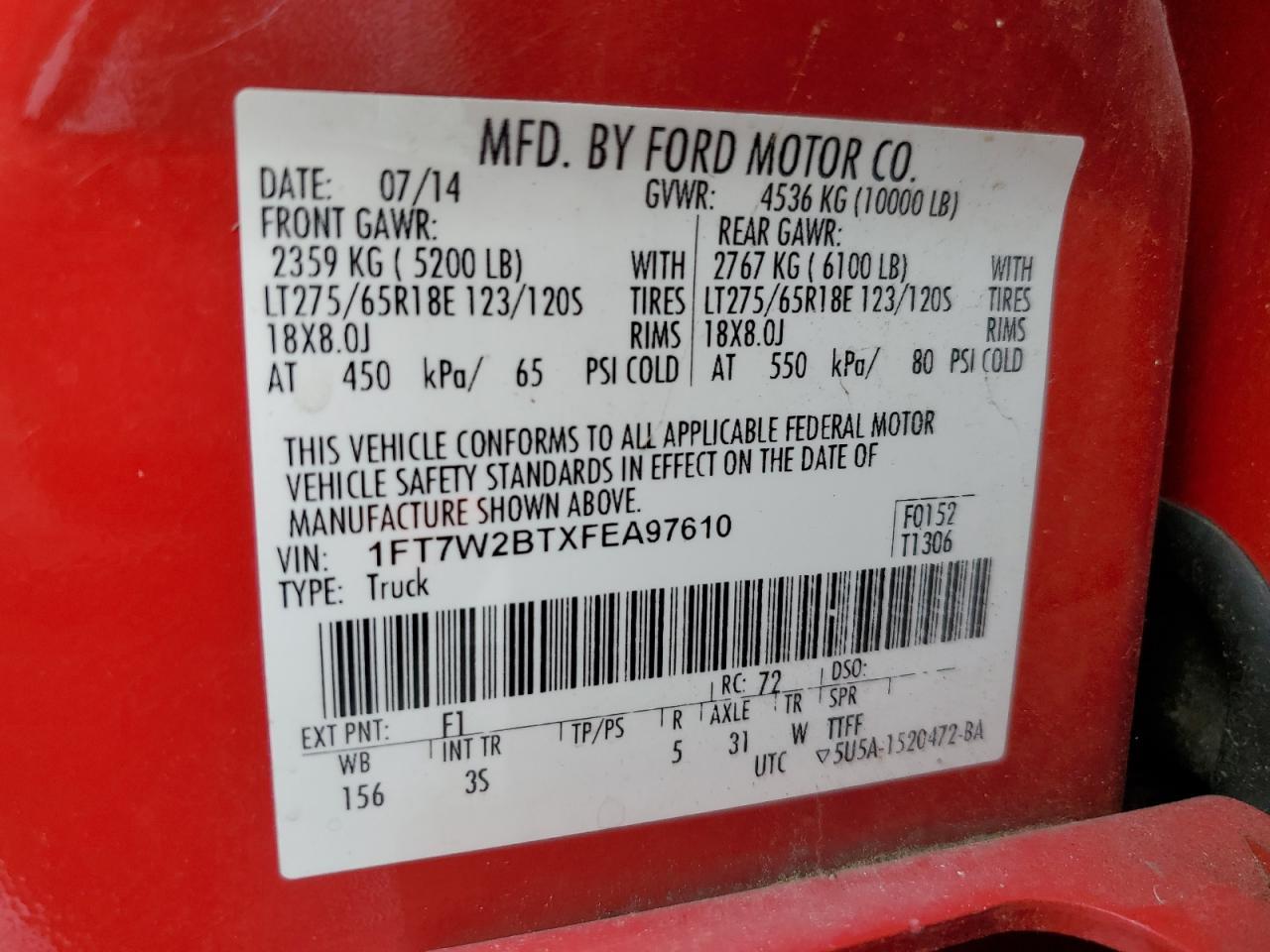 2015 FORD F-250