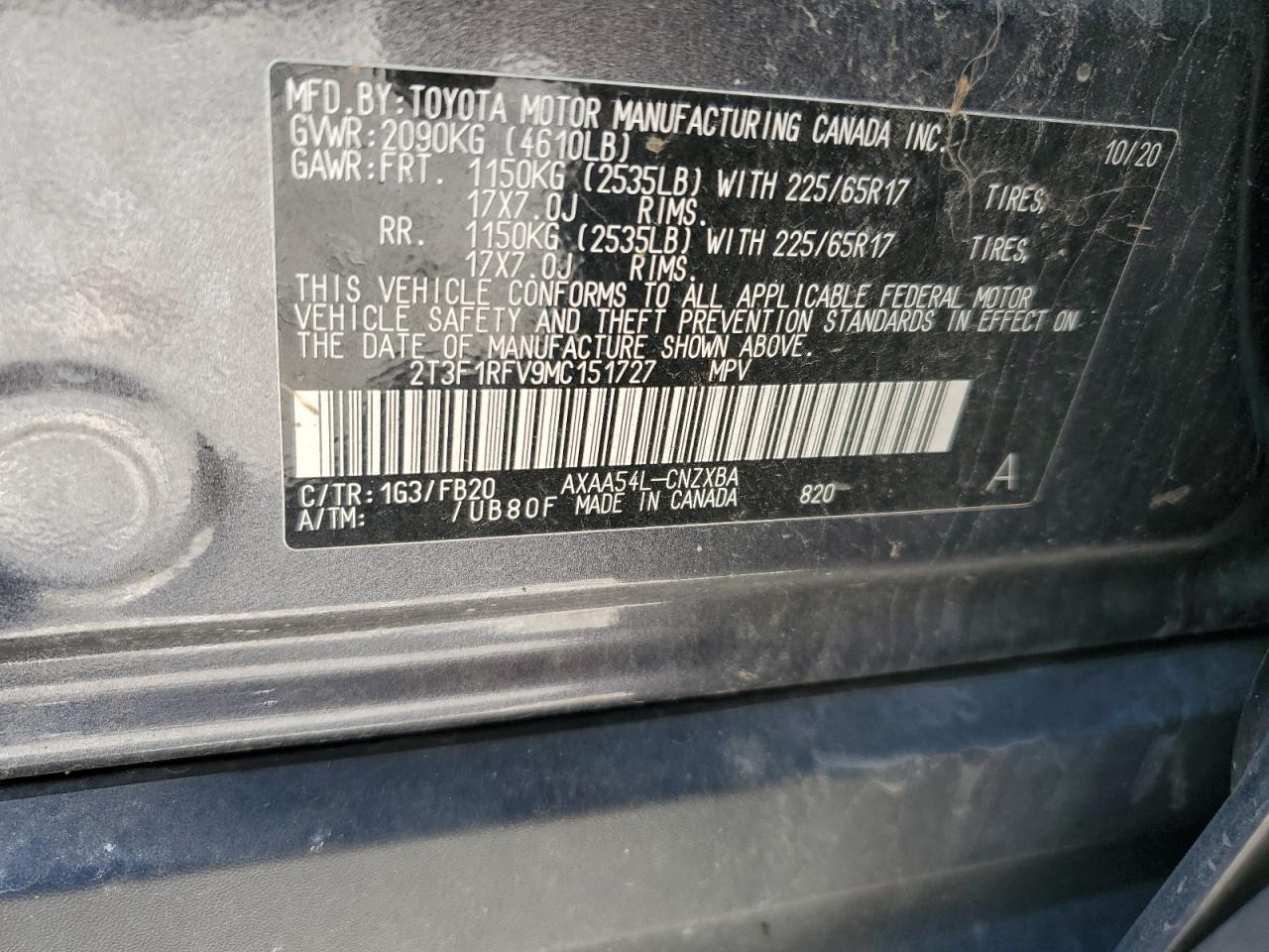 2021 TOYOTA RAV4