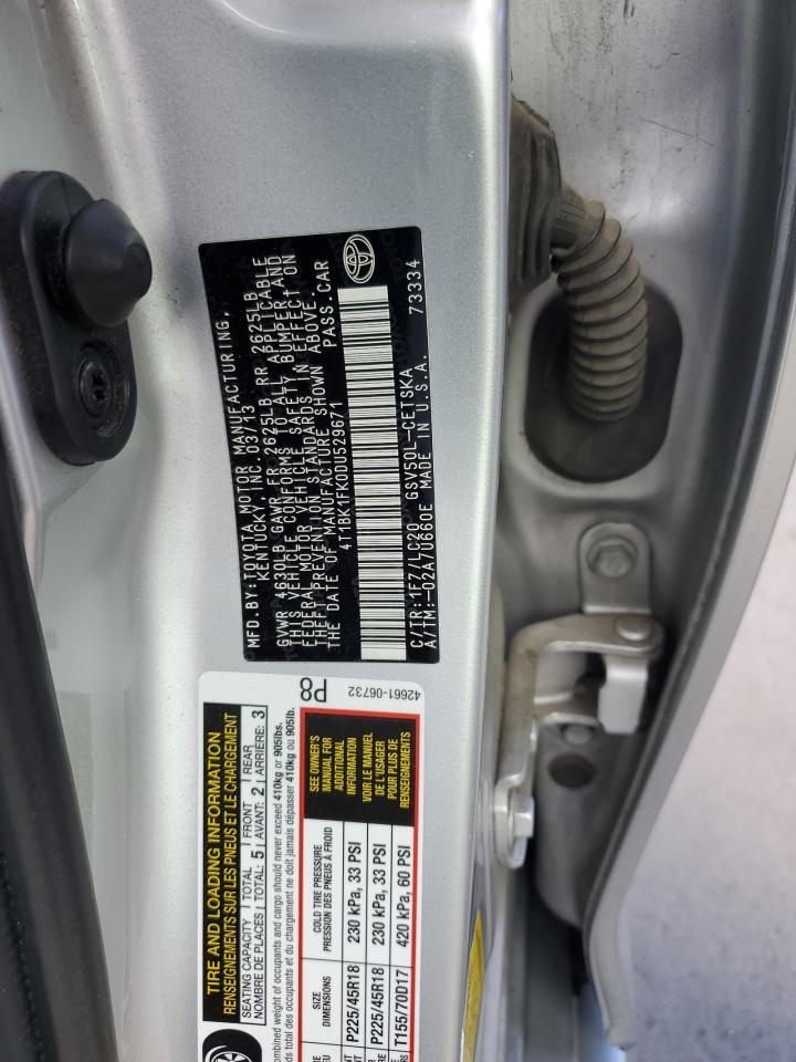 2013 TOYOTA CAMRY