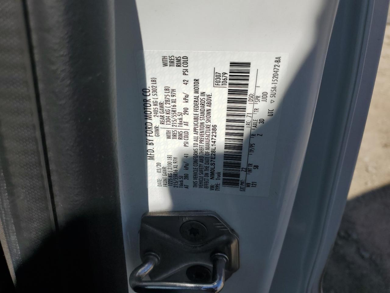 2020 FORD TRANSIT CONNECT