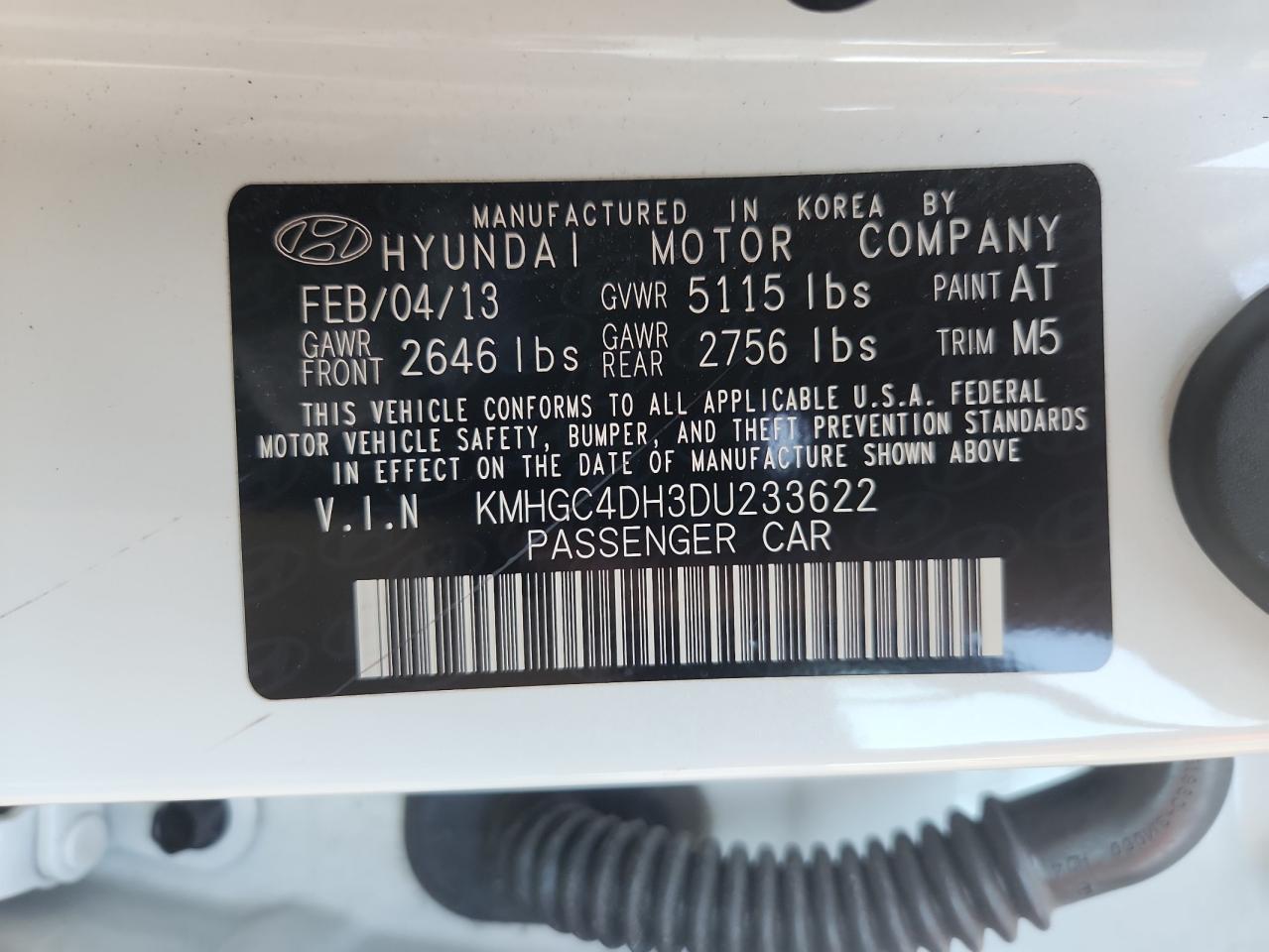 2013 HYUNDAI GENESIS