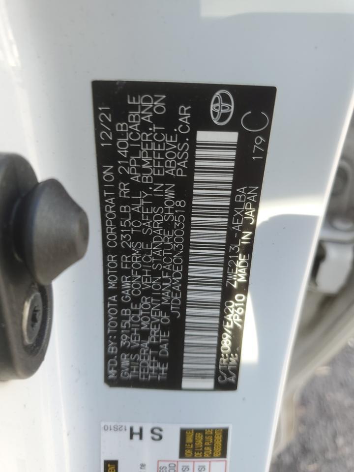 2022 TOYOTA COROLLA