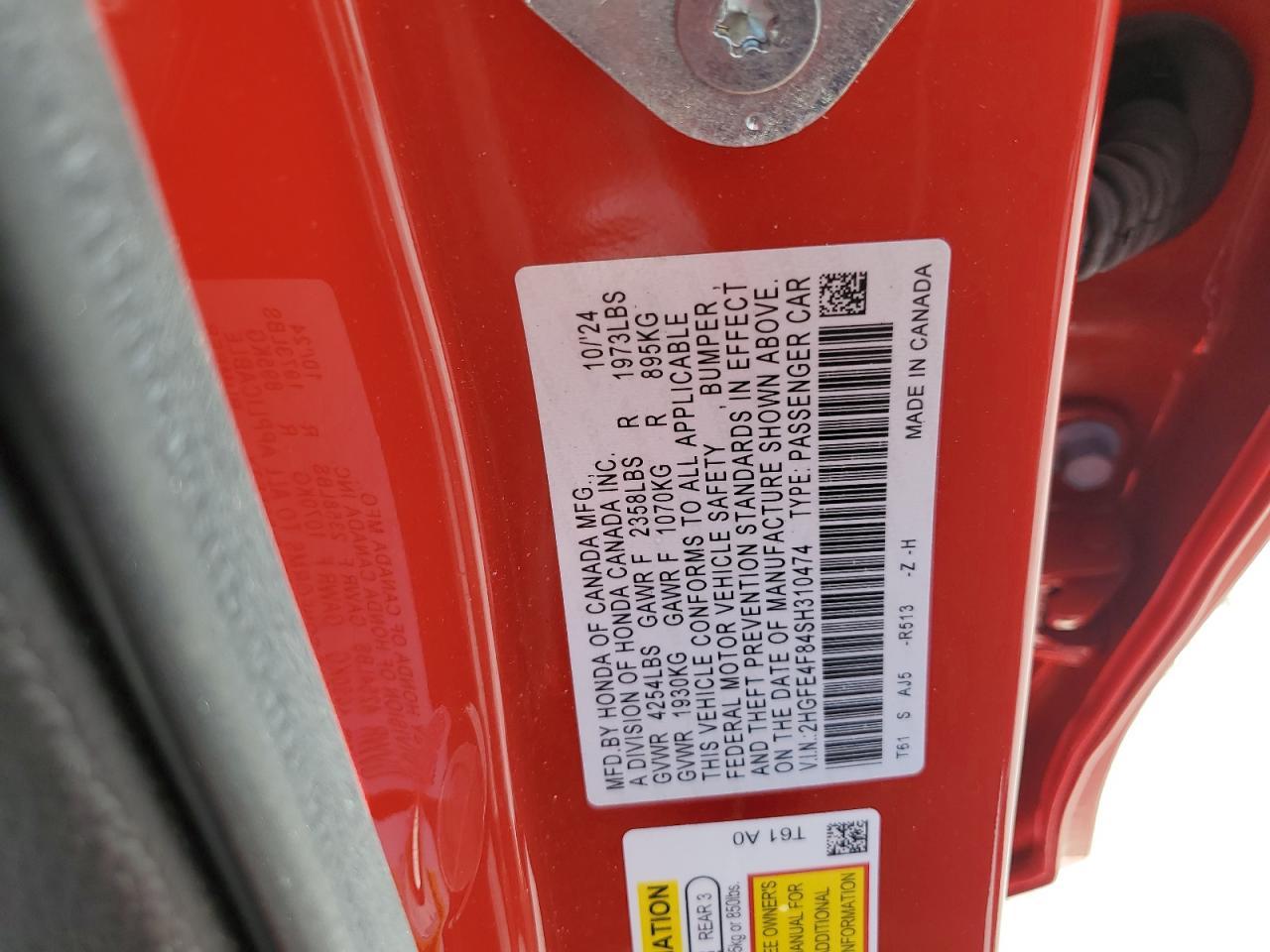 2025 HONDA CIVIC