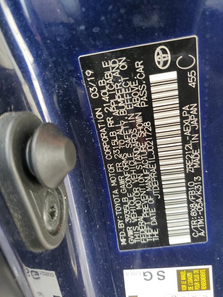 2020 TOYOTA COROLLA