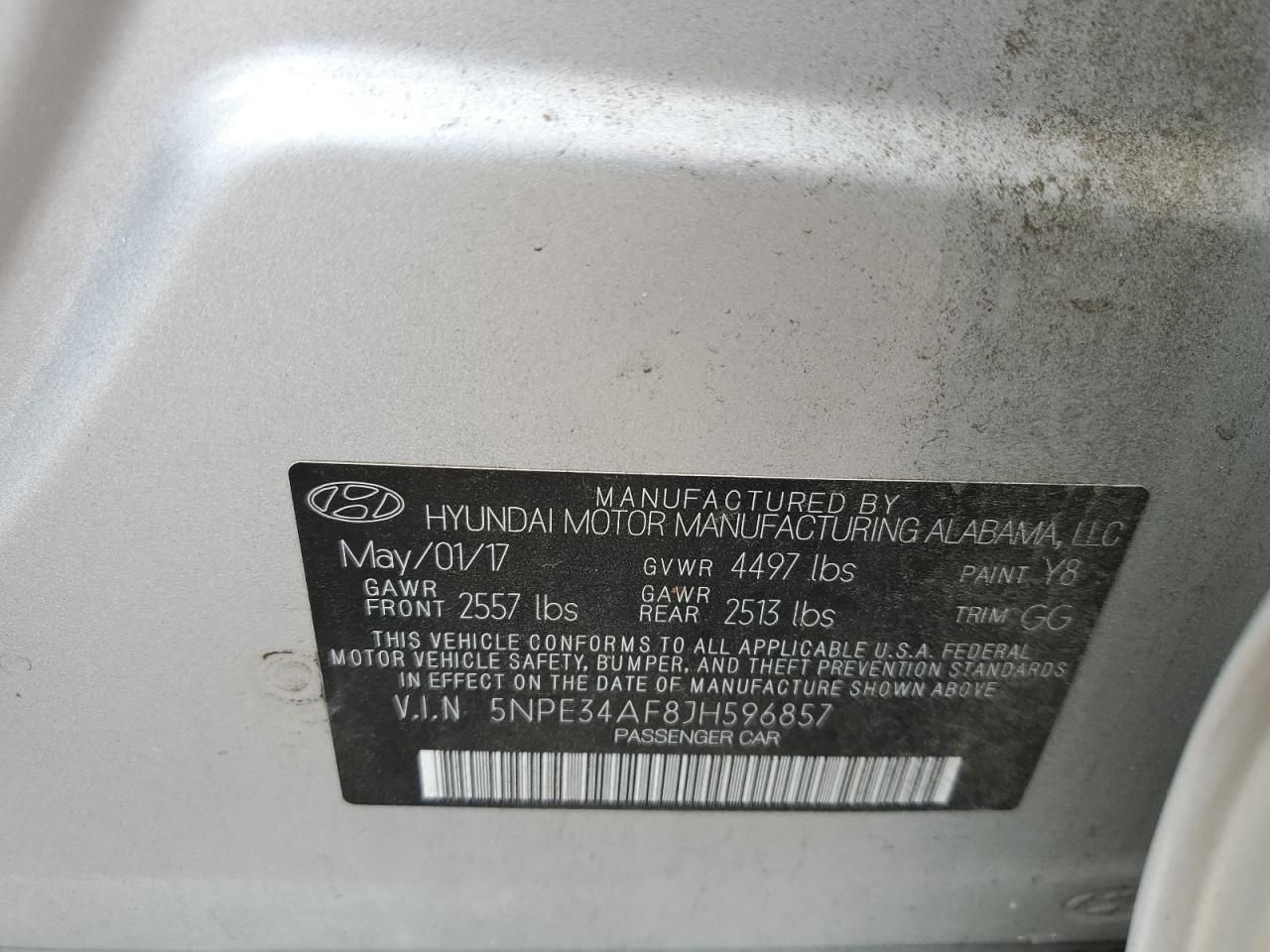 2018 HYUNDAI SONATA