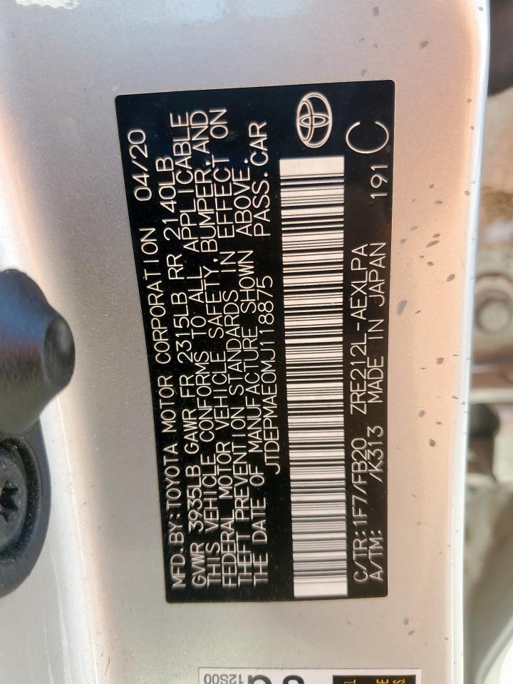 2021 TOYOTA COROLLA