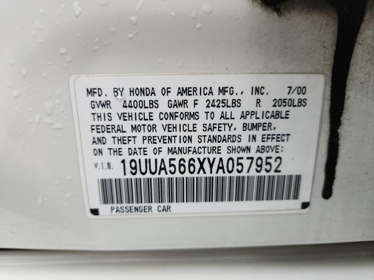 2000 ACURA TL