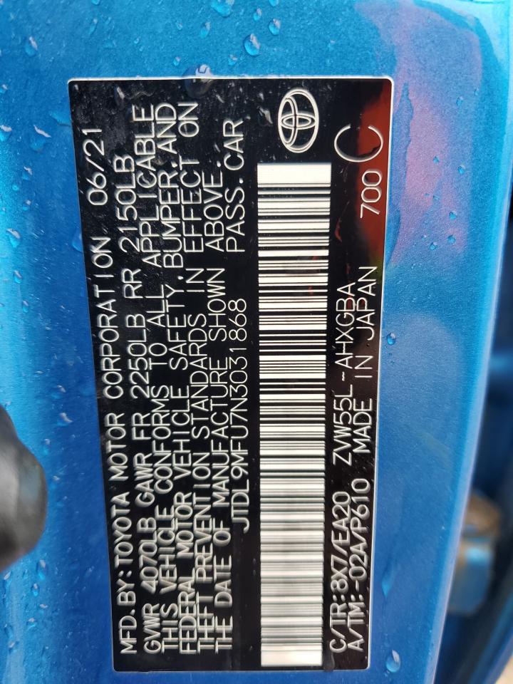 2022 TOYOTA PRIUS
