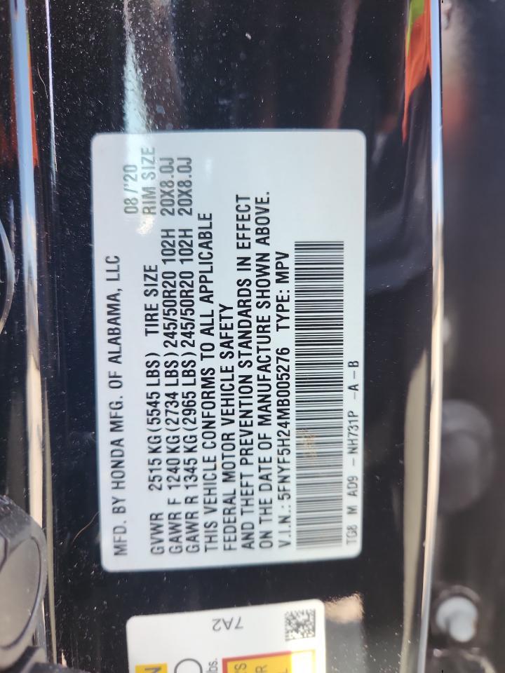 2021 HONDA PILOT